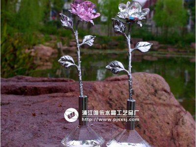 水晶玫瑰花 sj-002