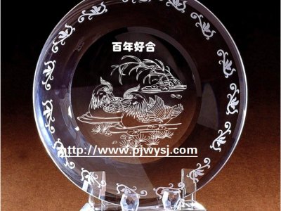 水晶紀(jì)念盤子 sj-001