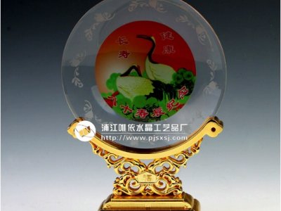 水晶圓盤紀(jì)念品 sj-010