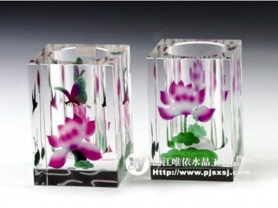 水晶筆筒生產廠家 sj-002