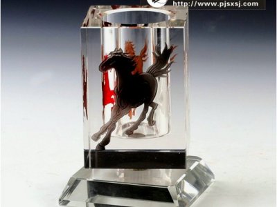 水晶筆筒禮品 sj-004