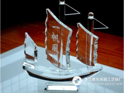 水晶古帆船 sj-007