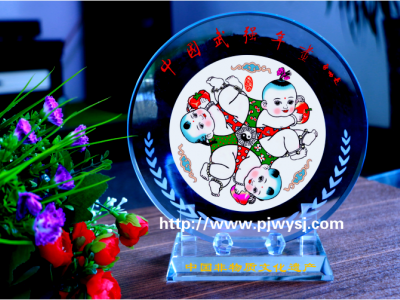 水晶圓盤紀(jì)念品定制 sj-023